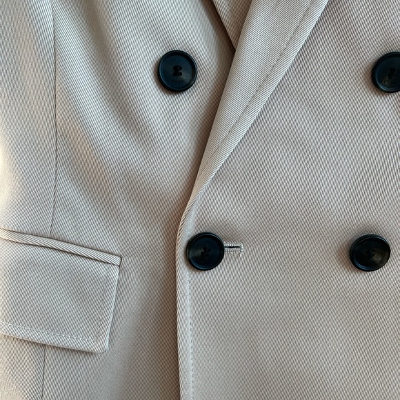 BOSS Jalarema Double Breasted Jacket, Size 4, Nude - Picture 8 of 11